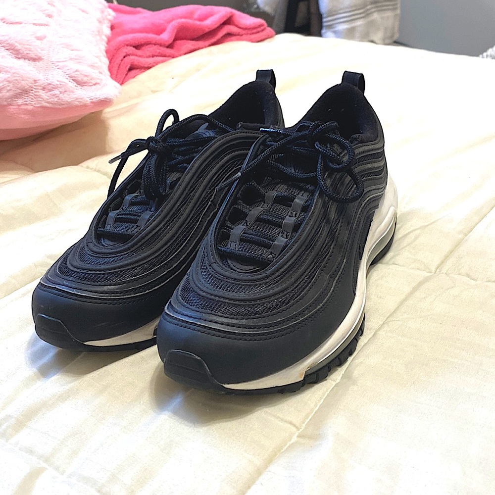 Black and white Nike Airmax 97; women size 7.5